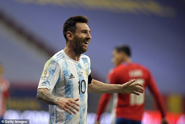 Lionel Messi equalled Javier Mascherano's record of 147 appearances for Argentina